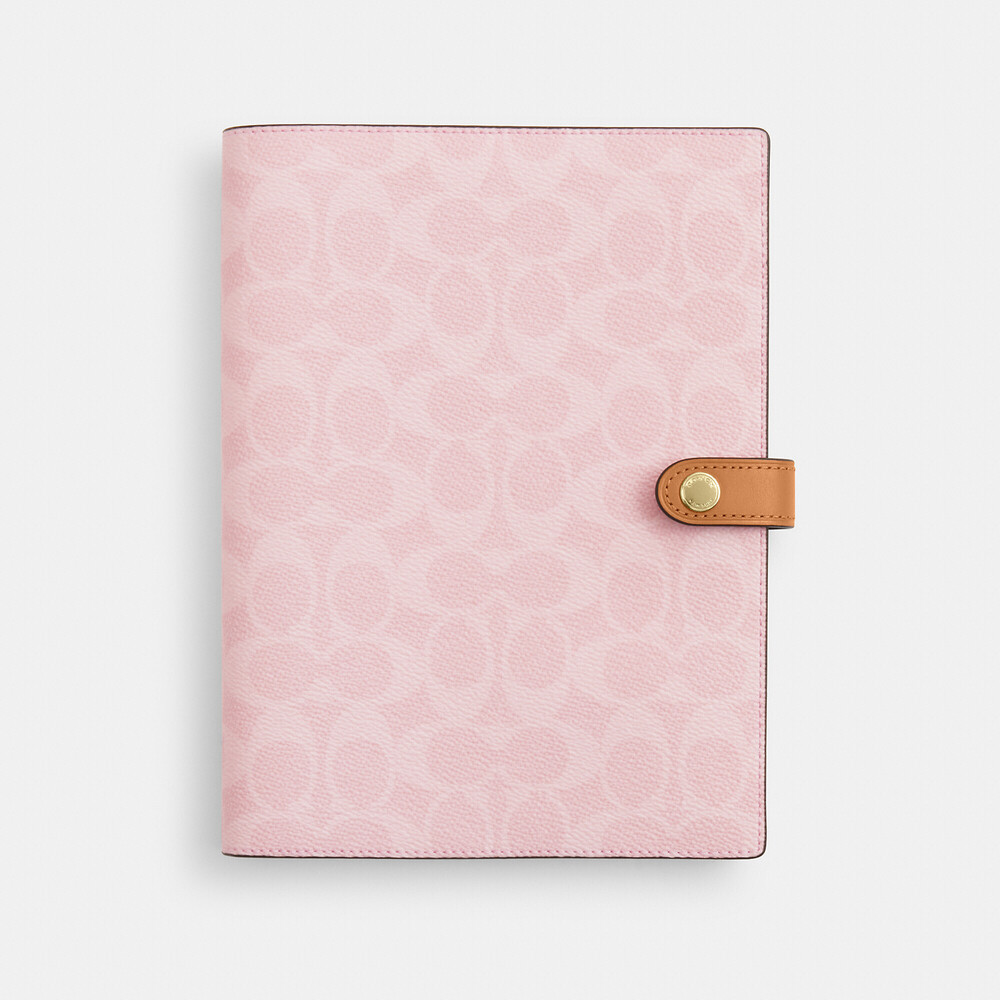 Coach Outlet Notebook In Signature Canvas - Picture 2 of 2